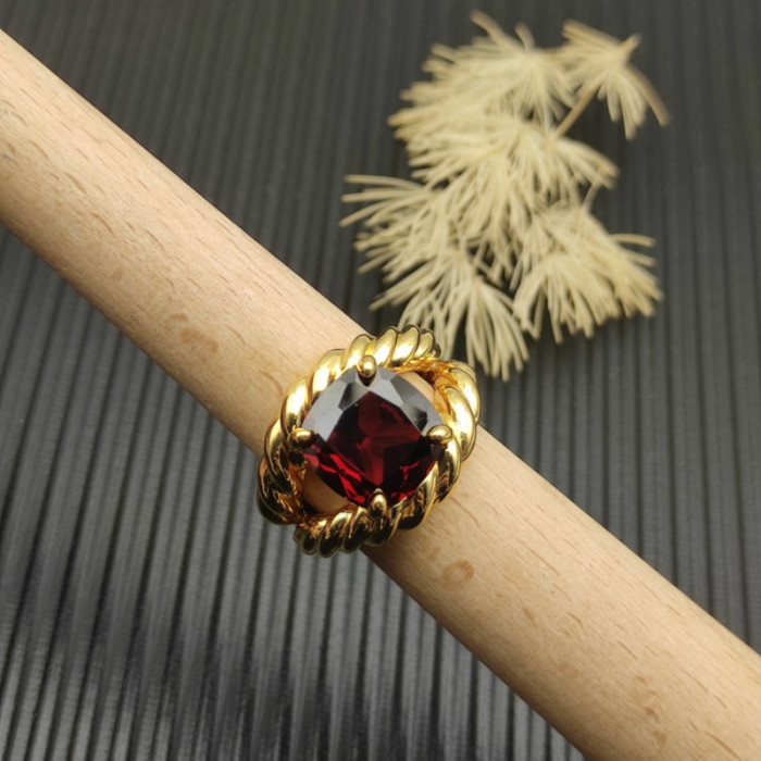 David Yurman 20mm Marbella Red Diamond Ring