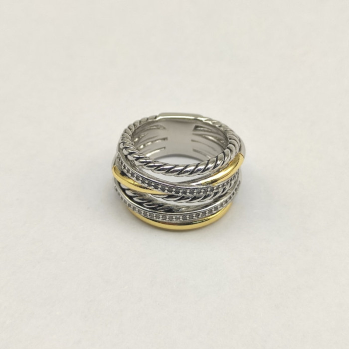 David Yurman 16mm Seven-Row Crossover Ring