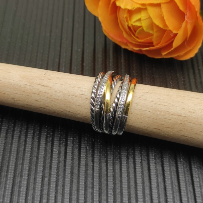 David Yurman 16mm Seven-Row Crossover Ring