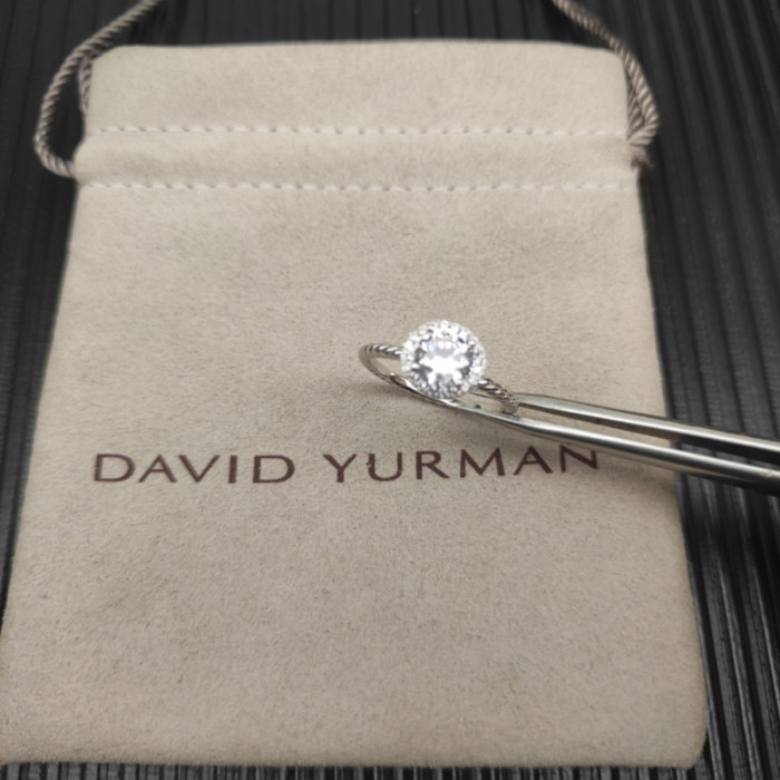 David Yurman 0.7ct Round Halo Diamond Ring