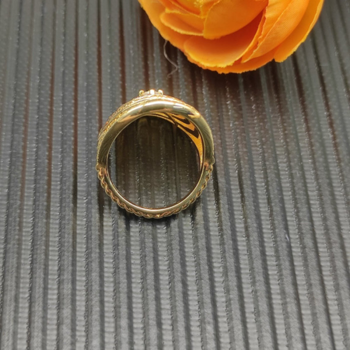 David Yurman 30mm Gold Stax Statement Ring