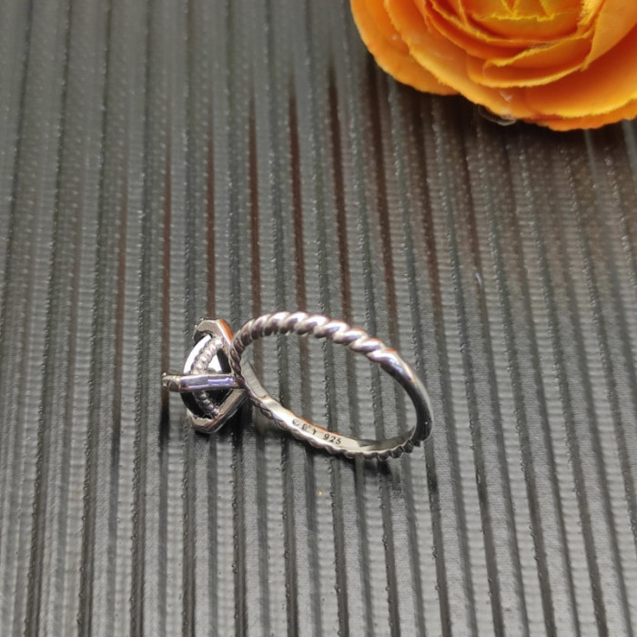 David Yurman 8mm Four-Prong Black Diamond Ring