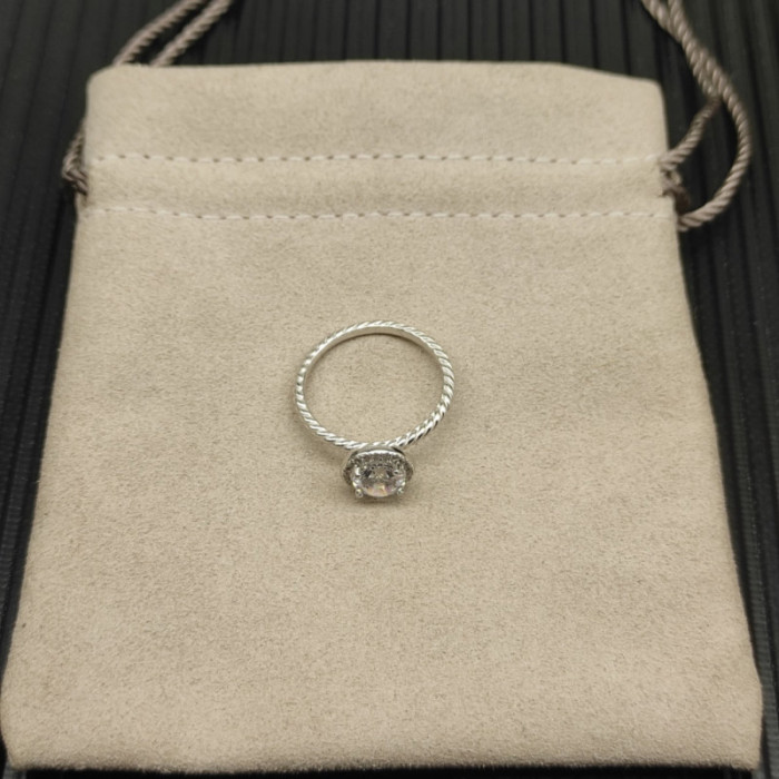 David Yurman 0.7ct Round Halo Diamond Ring