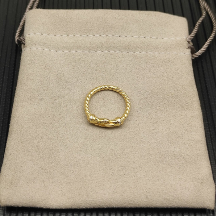 David Yurman Gold 2mm Link Ring