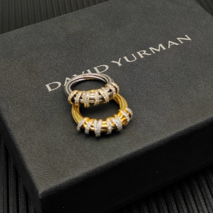 David Yurman Gold Twisted Bend Ring