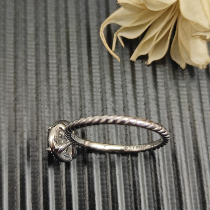 David Yurman 0.7ct Round Halo Diamond Ring