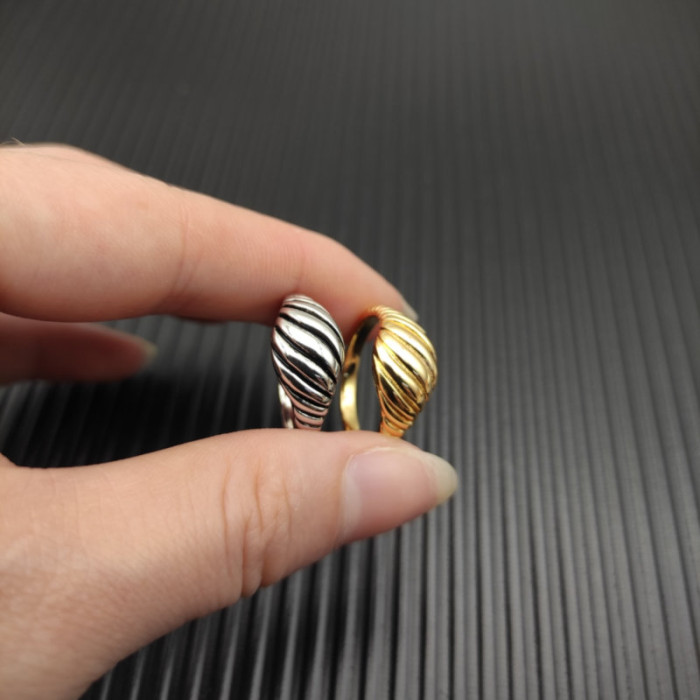 David Yurman 10mm Sterling Silver Wave Ring