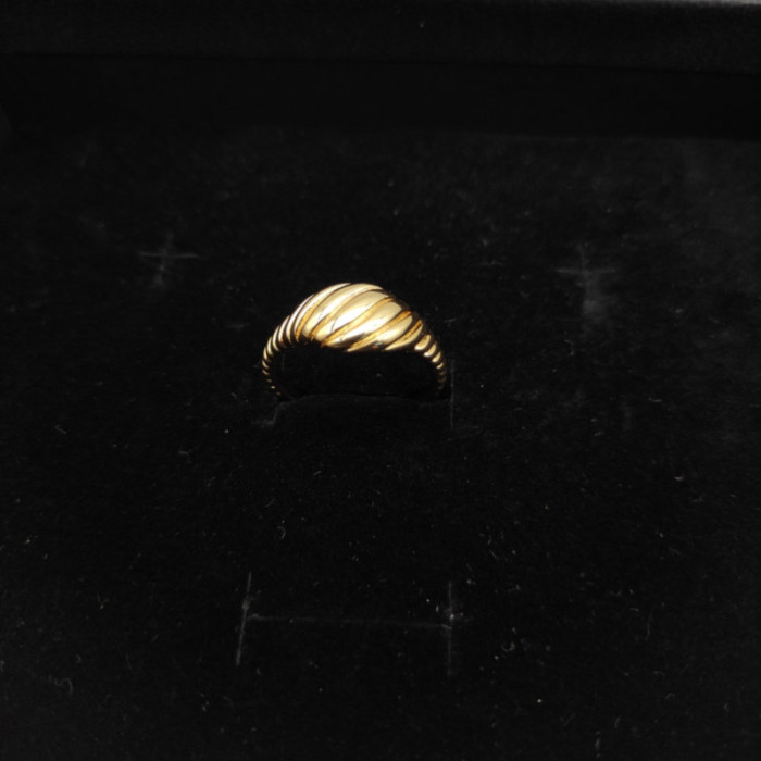 David Yurman 10mm Gold Wave Ring