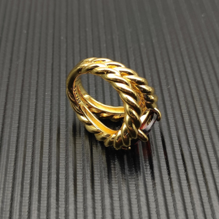 David Yurman 20mm Marbella Red Diamond Ring