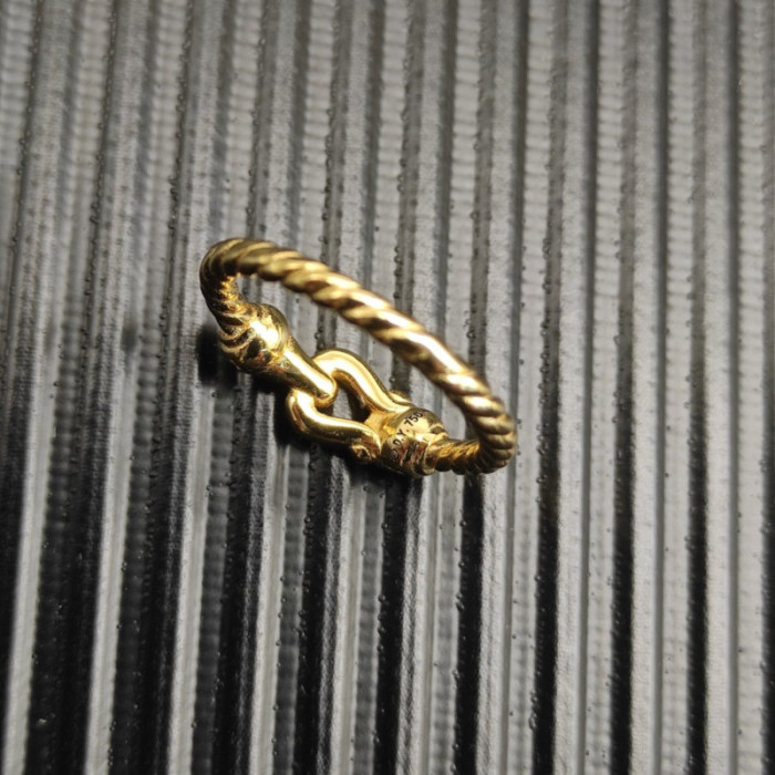 David Yurman Gold 2mm Link Ring