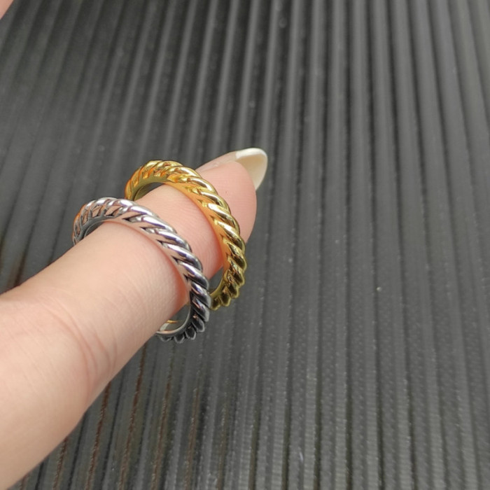 David Yurman 3mm Gold Cable Band Ring