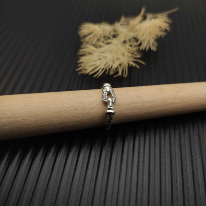 David Yurman 2mm Sterling Silver Link Ring