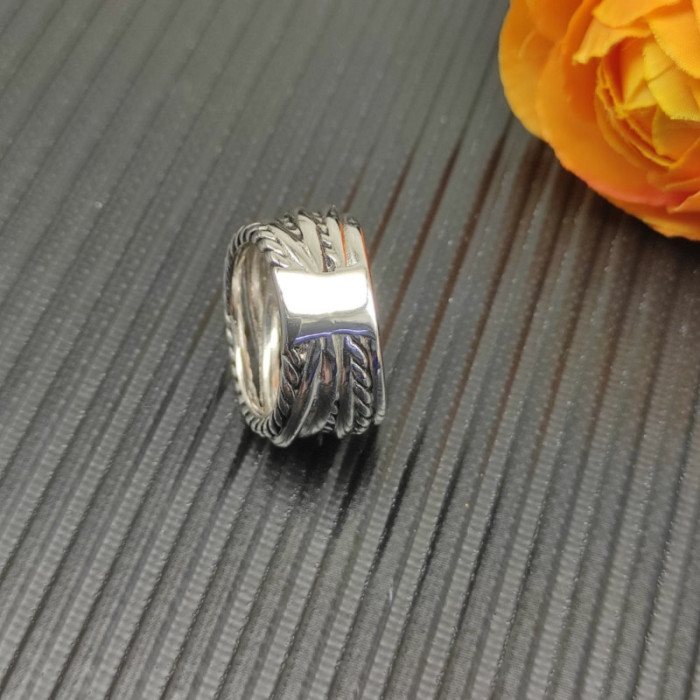 David Yurman 16mm Seven-Row Crossover Ring