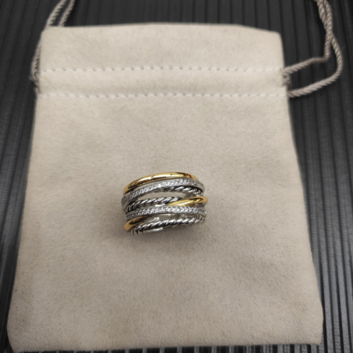 David Yurman 16mm Seven-Row Crossover Ring