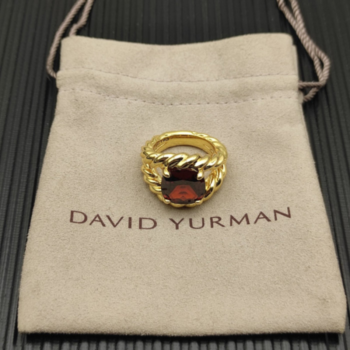 David Yurman 20mm Marbella Red Diamond Ring