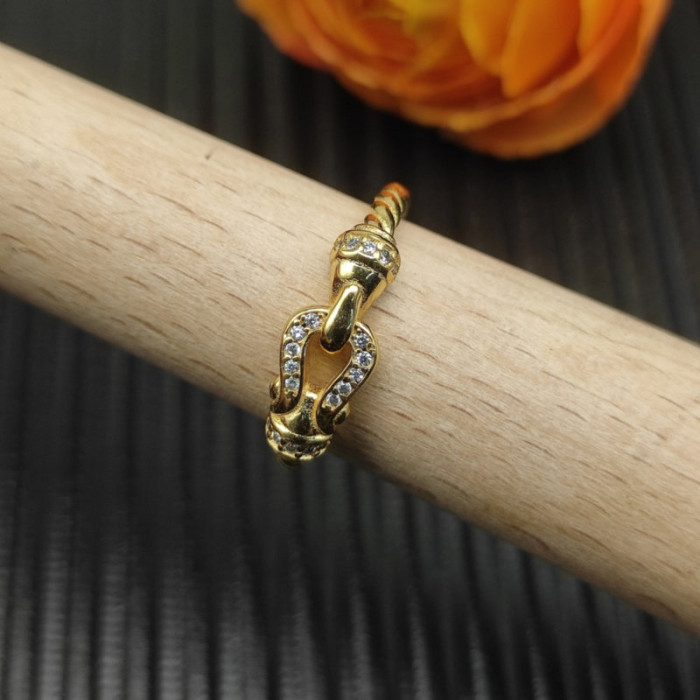 David Yurman Gold 2mm Link Ring