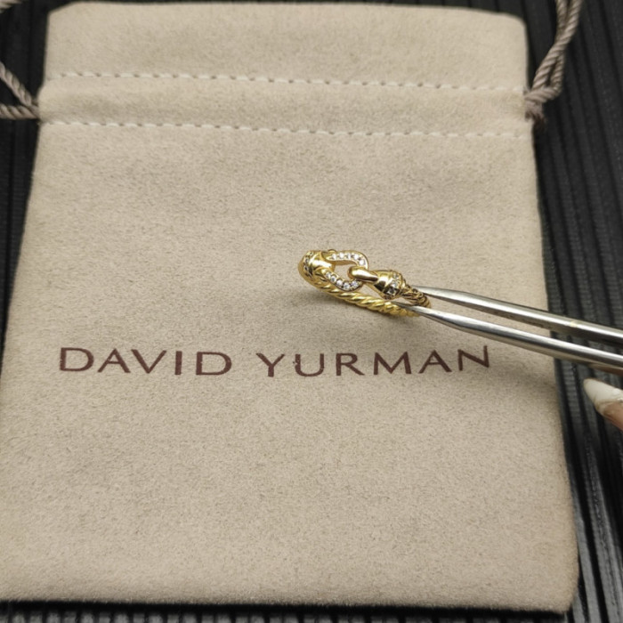 David Yurman Gold 2mm Link Ring