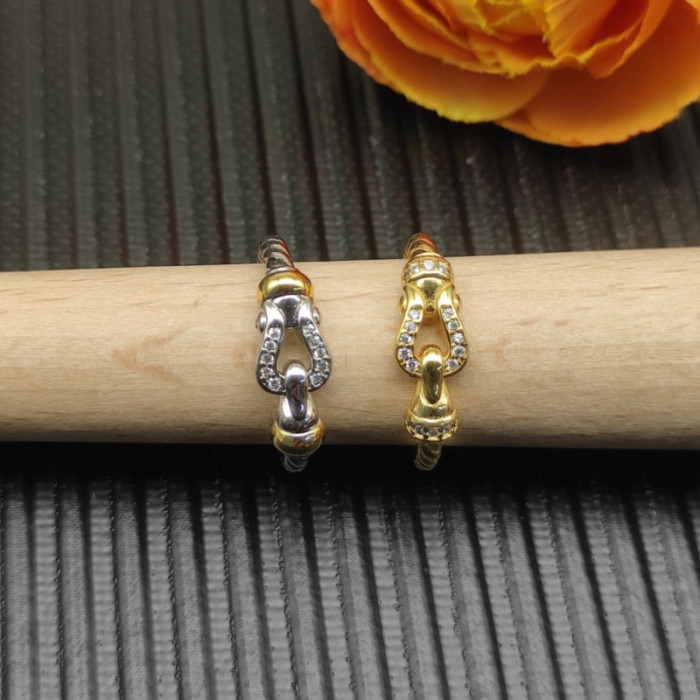 David Yurman Gold 2mm Link Ring
