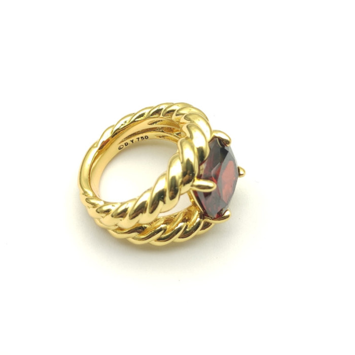 David Yurman 20mm Marbella Red Diamond Ring