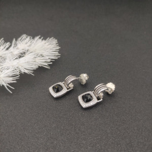 David Yurman 7mm Cable Four-Prong Stud Earrings