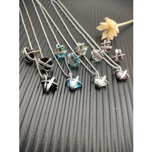 David Yurman 11mm Hexagonal Gemstone Pendant Necklace
