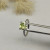 David Yurman 8mm Four-Prong Green Diamond Ring