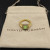 David Yurman Gold Square Green Diamond Ring
