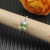 David Yurman 8mm Four-Prong Green Diamond Ring