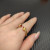 David Yurman 2.3mm Gold Renaissance Red Diamond Pavé Ring