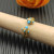 David Yurman 2.3mm Gold Renaissance Turquoise Pavé Diamond Ring