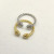 David Yurman Sterling Silver Renaissance Pavé Diamond Ring