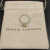 David Yurman 8mm Four-Prong Green Diamond Ring