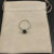David Yurman 8mm Four-Prong Black Diamond Ring