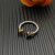 David Yurman 2.3mm Gold and Silver Renaissance Purple Diamond Pavé Ring
