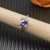 David Yurman 8mm Four-Prong Purple Diamond Ring