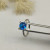 David Yurman 8mm Four-Prong Blue Diamond Ring