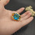David Yurman 20mm Marbella Blue Diamond Ring