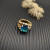 David Yurman 20mm Marbella Blue Diamond Ring