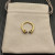 David Yurman 2.3mm Gold Renaissance Blue Chalcedony Pavé Diamond Ring