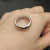 David Yurman Gold and Silver Cable Plain Ring