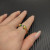 David Yurman 2.3mm Gold Renaissance Peacock Green Pavé Diamond Ring