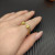 David Yurman 2.3mm Gold Renaissance Green Diamond Pavé Ring
