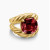 David Yurman 20mm Marbella Red Diamond Ring