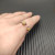 David Yurman 2.3mm Gold and Silver Renaissance Purple Diamond Pavé Ring