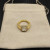 David Yurman Gold Square White Diamond Ring