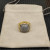 David Yurman 18mm Gold Square Pavé Diamond Ring