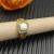 David Yurman Gold Square White Agate Pavé Diamond Ring