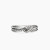 David Yurman Sterling Silver Pavé X Cross Cable Ring