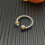 David Yurman 2.3mm Gold and Silver Renaissance Blue Diamond Pavé Ring
