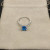 David Yurman 8mm Four-Prong Blue Diamond Ring